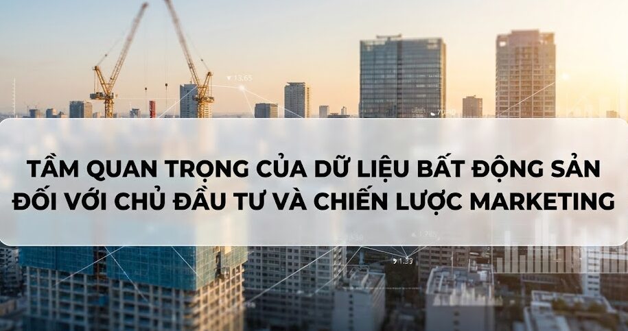 Tầm quan trọng của dữ liệu bất động sản đối với chủ đầu tư và chiến lược marketing