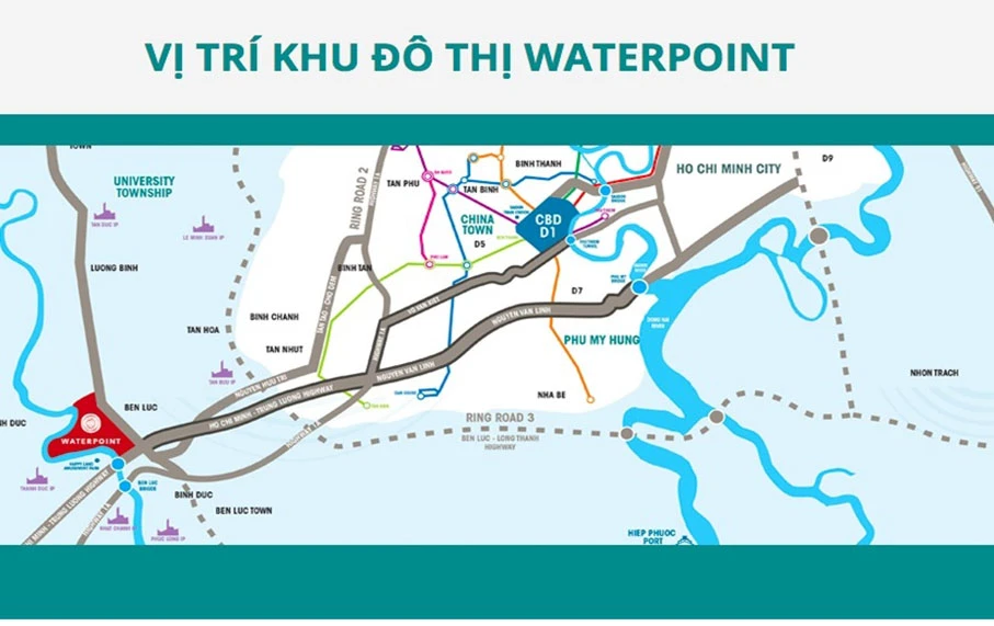 Vị trí dự án Waterpoint Nam Long