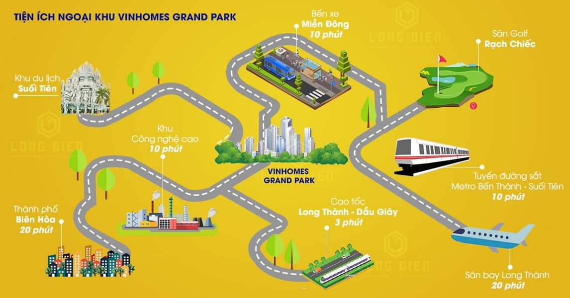 Tiện ích ngoại khu Vinhomes Grand Park