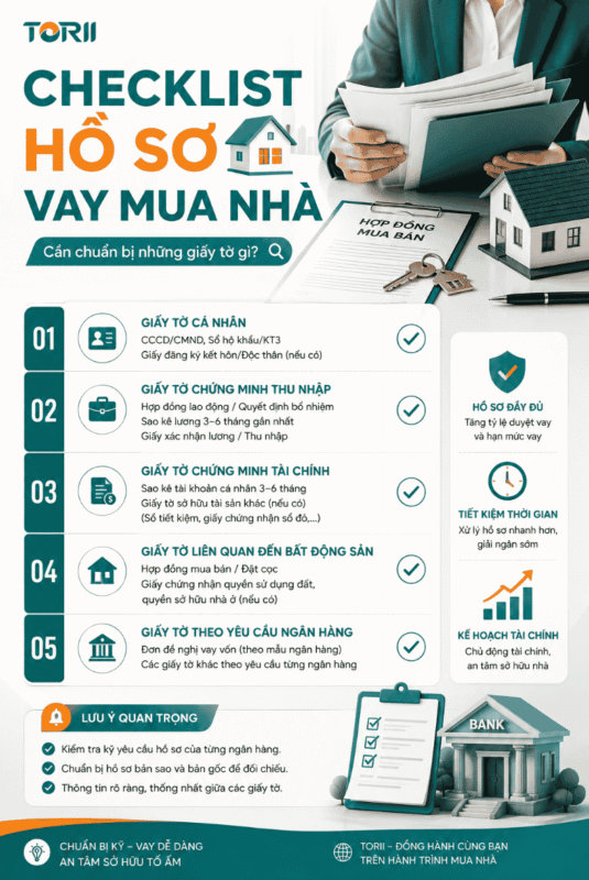 Checklist hồ sơ vay mua nhà: Cần chuẩn bị những giấy tờ gì?