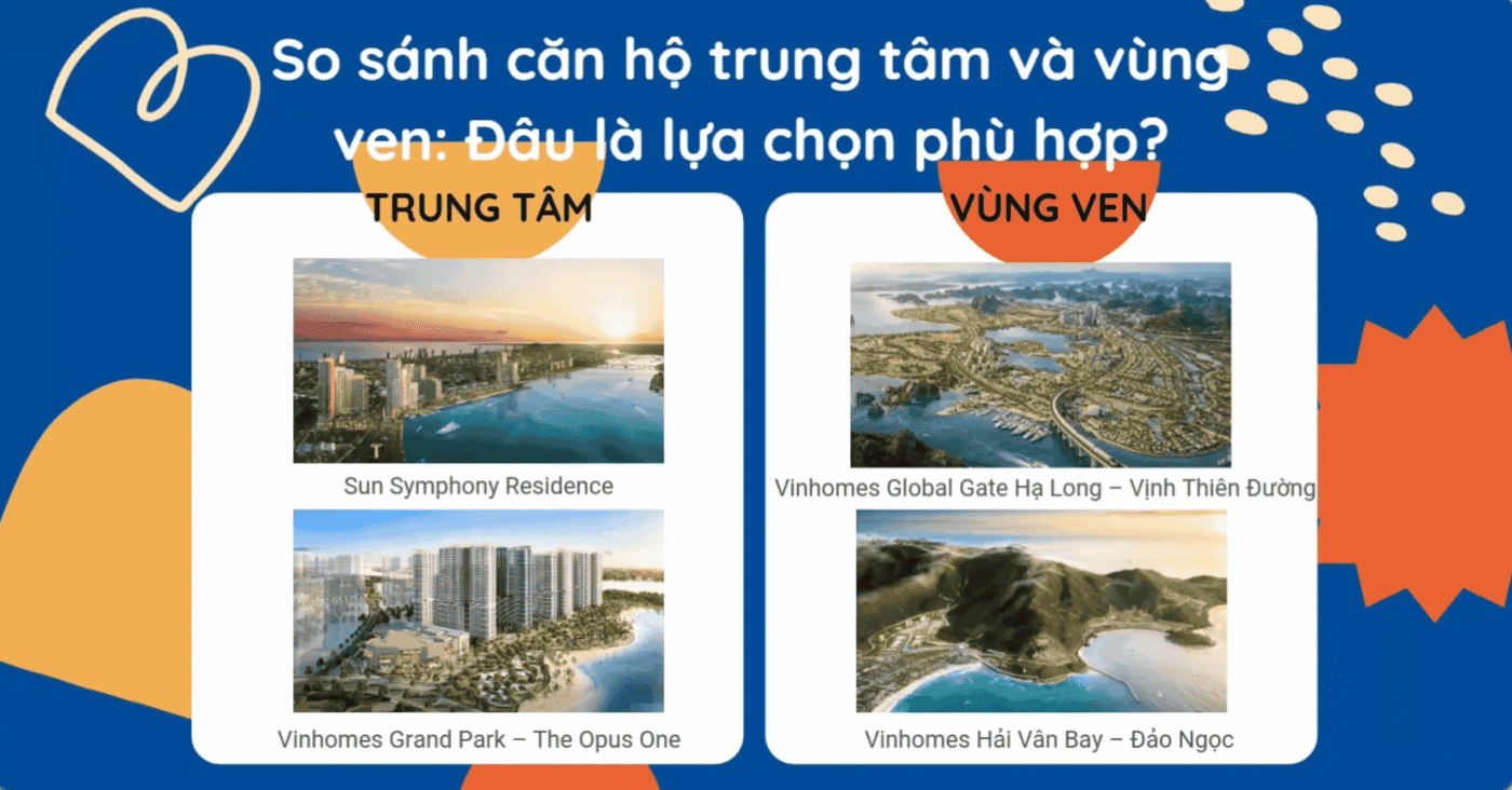So sánh căn hộ trung tâm và vùng ven: Đâu là lựa chọn phù hợp?