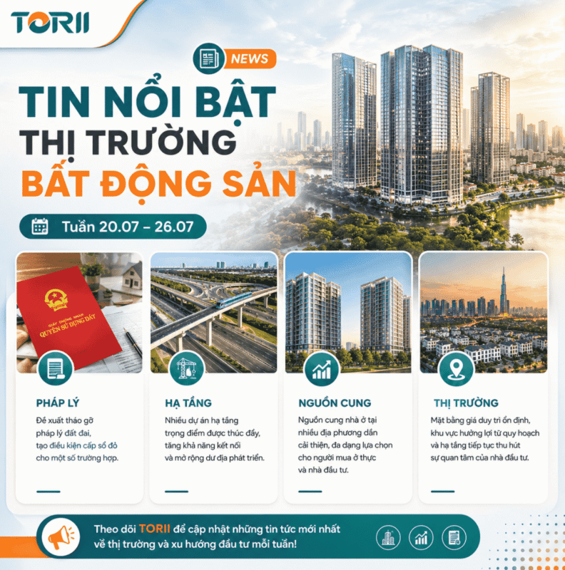 Tin nổi bật thị trường bất động sản tuần 20.07 – 26.07