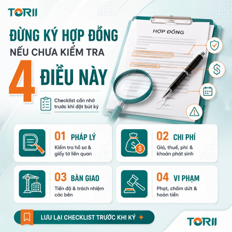 Đừng ký hợp đồng nếu chưa kiểm tra 4 điều này