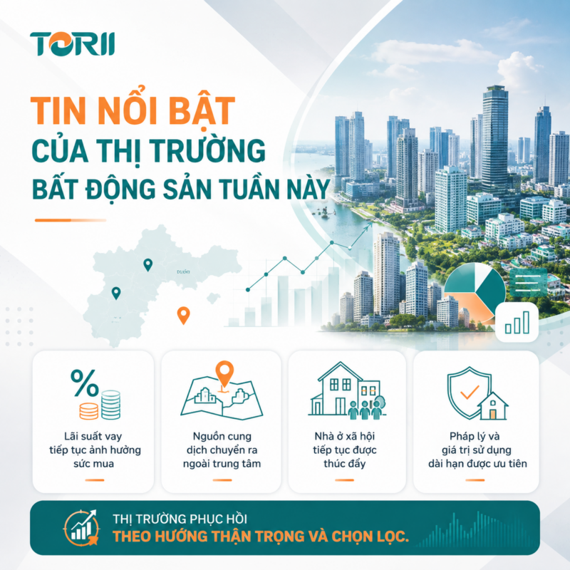 TIN NỔI BẬT CỦA THỊ TRƯỜNG BẤT ĐỘNG SẢN TUẦN NÀY
